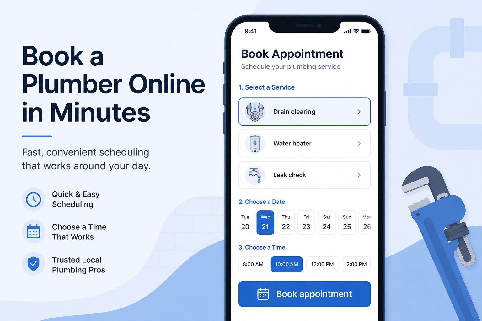 How to Book a Plumber Online (What the Site Needs)