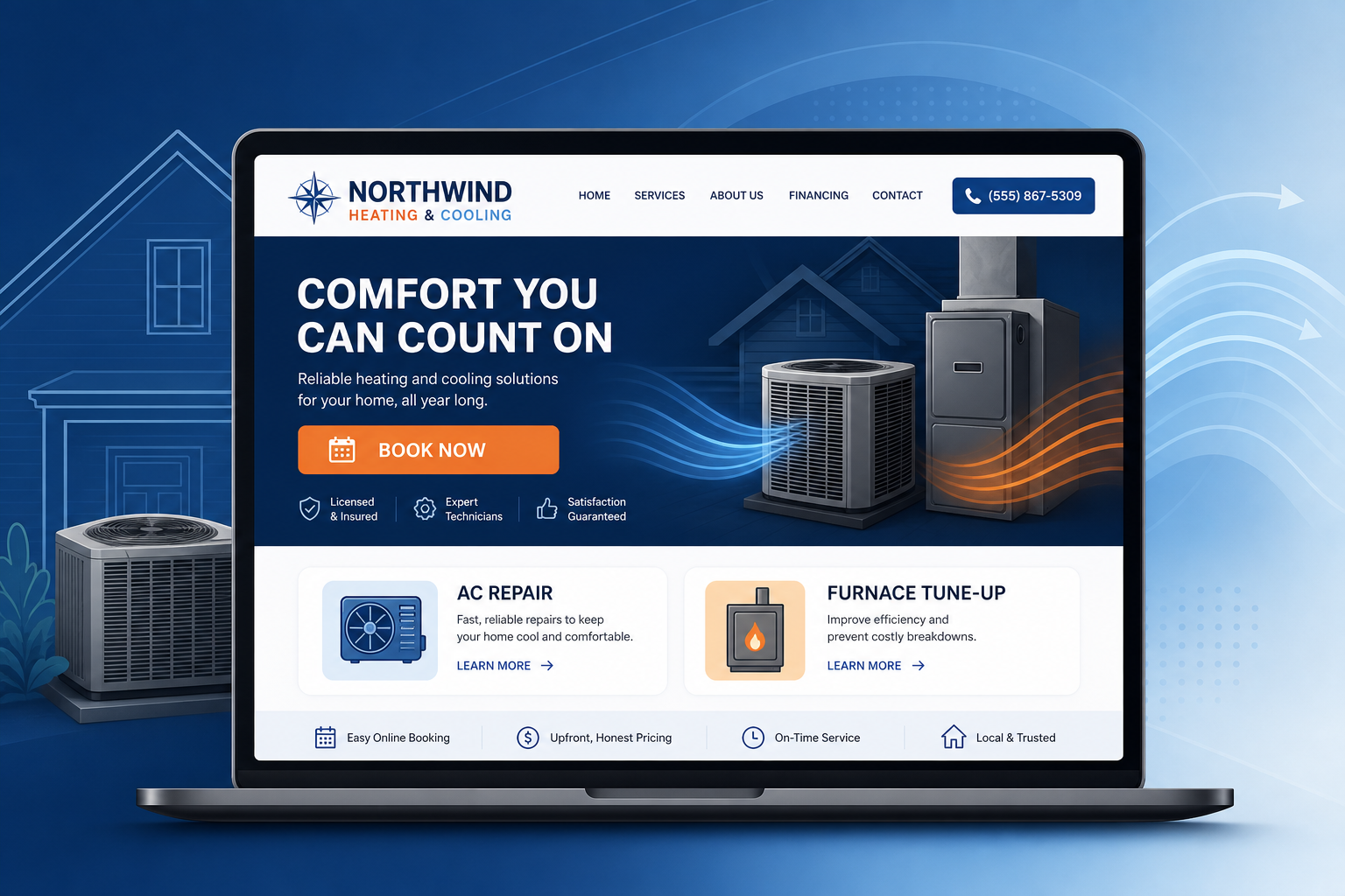 HVAC Website Design: What a Booking-Ready Site Needs