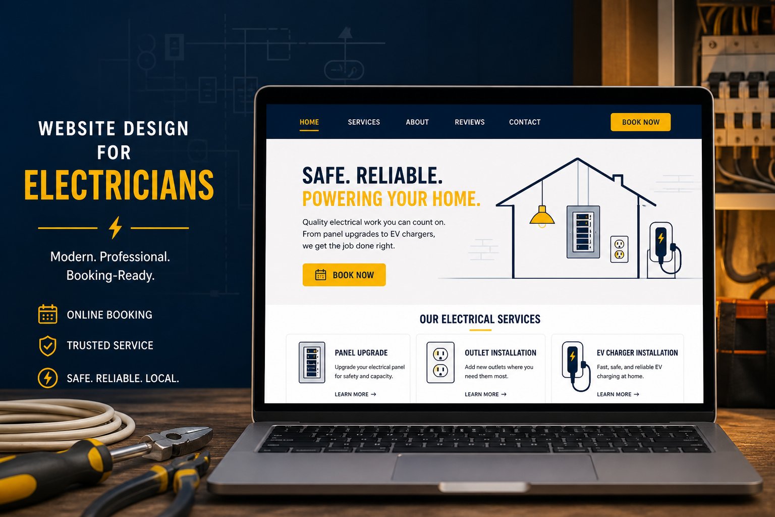 Website Design for Electricians: What a Booking-Ready Site Needs