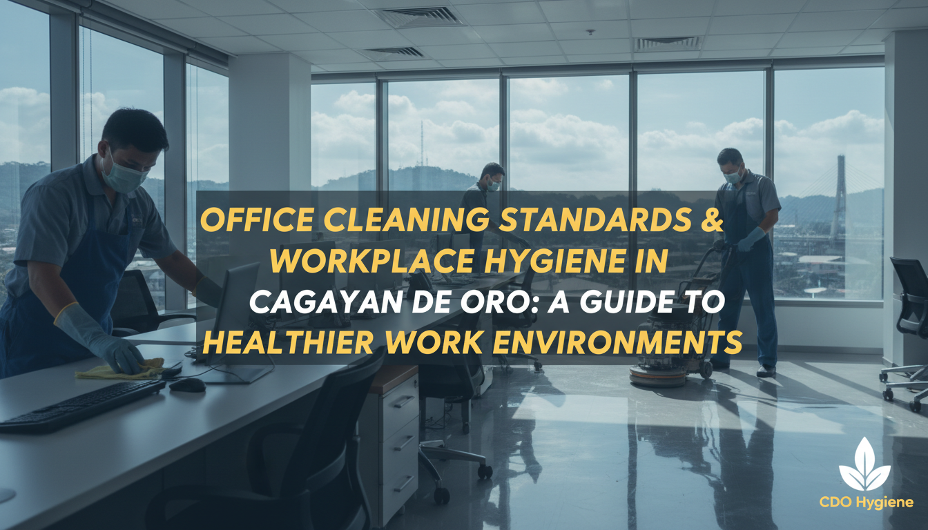 Office Cleaning Standards And Workplace Hygiene In Cagayan De Oro Guide