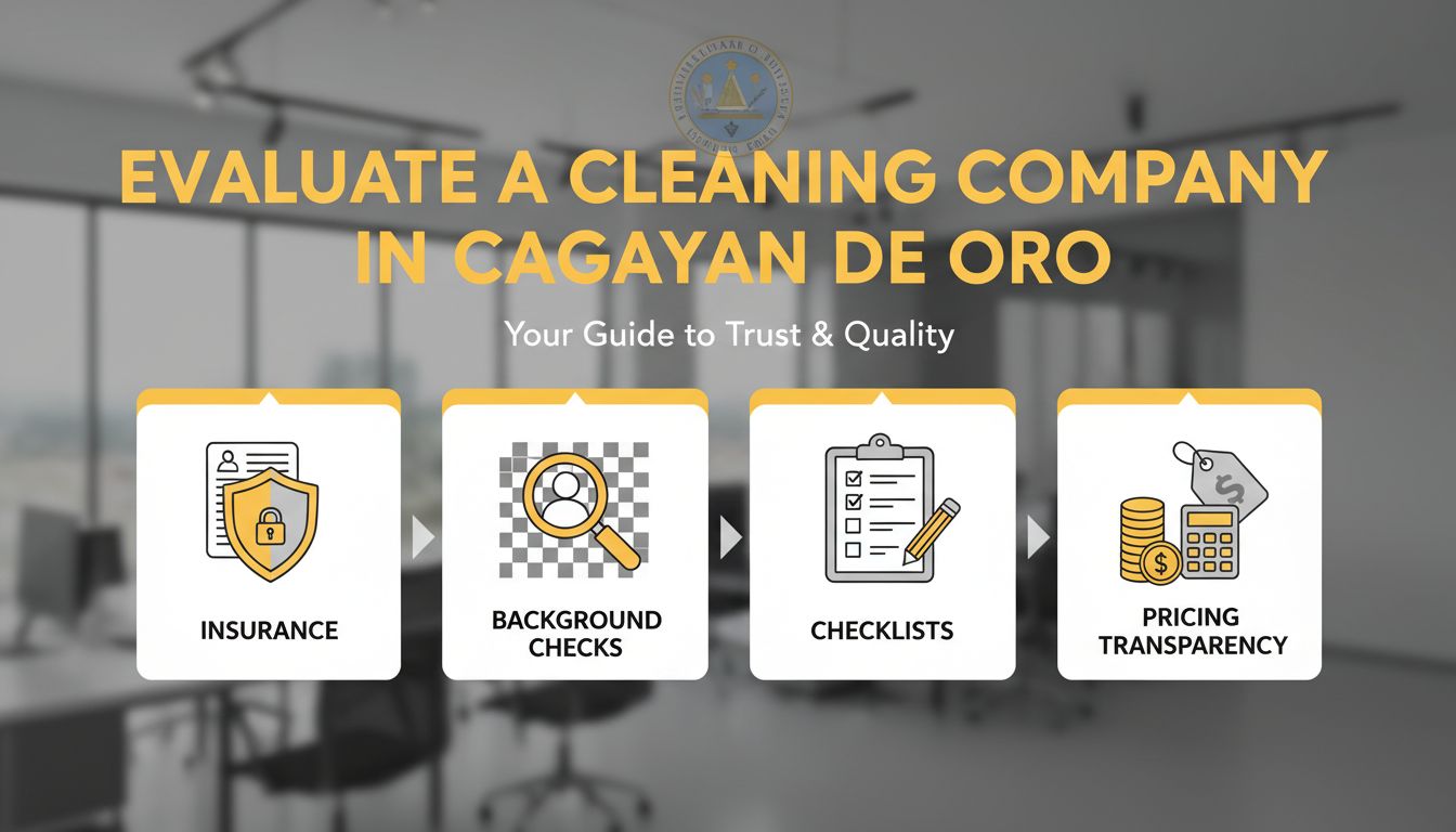 How To Evaluate A Cleaning Company In Cagayan De Oro: Insurance, Background Checks, Checklists, And Pricing Transparency