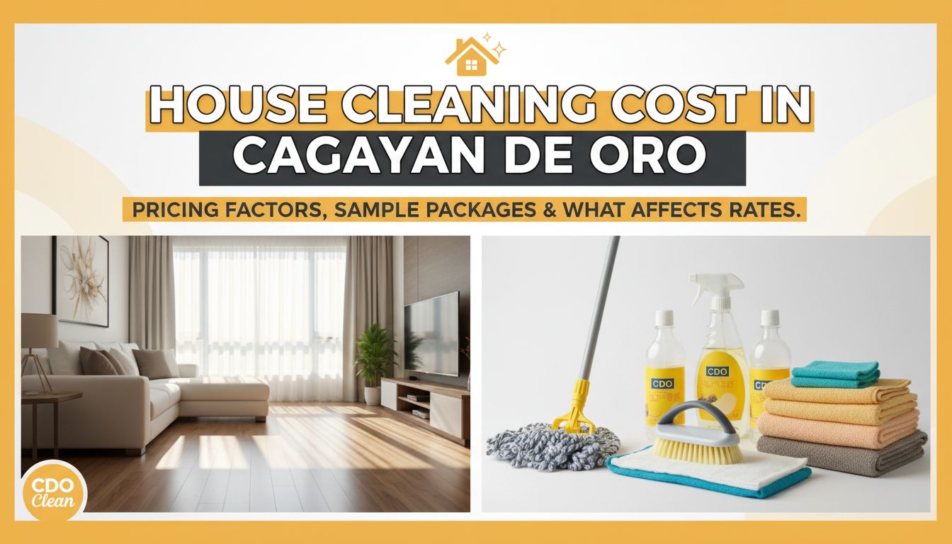 How Much Does House Cleaning Cost in Cagayan de Oro? Pricing & Rates