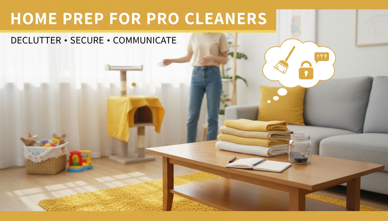 How To Prepare Your Home For A Professional Cleaner: Declutter, Secure & Communicate
