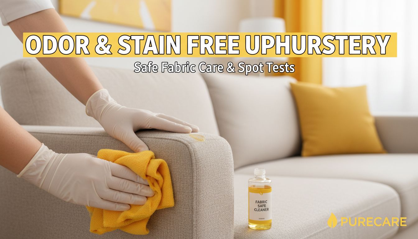 How To Remove Sofa Odors And Stains Without Damaging Upholstery (Fabric Care And Safe Spot Tests)