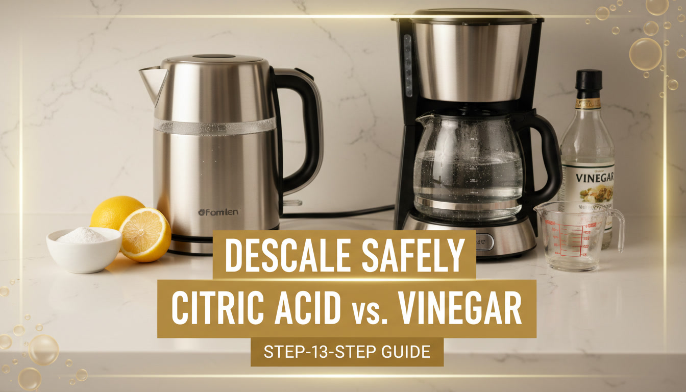 Descale Kettle And Coffee Maker Safely: Citric Vs Vinegar Steps