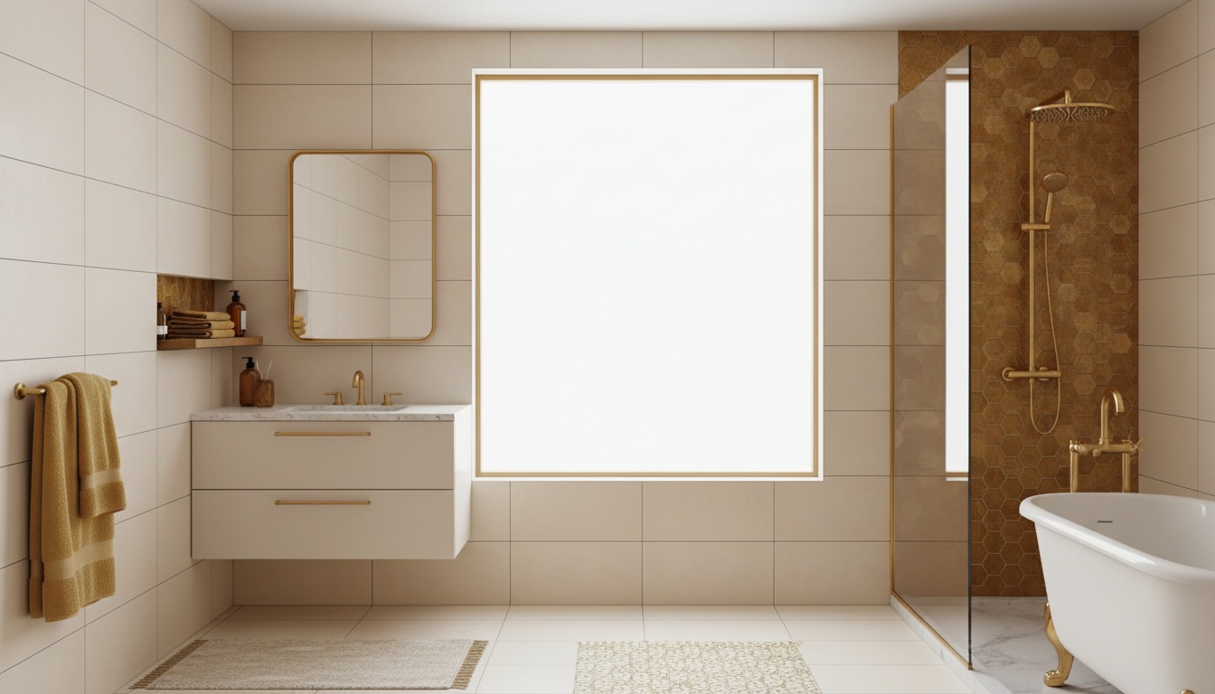 High-quality bathroom scene with clean tiles and grout, soft natural lighting, professional look